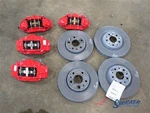 2022 C8 Corvette Front & Rear Brake Calipers Rotors Red 1127700. Fixed Price $1344.99.