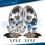 Rear Disc Rotors + Brake Calipers And Ceramic Pads For Malibu Hhr G6 Aura. Fixed Price $194.92.