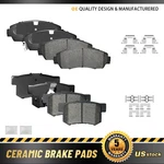 Front Rear Ceramic Disc Brake Pads Kit For Honda Cr-v Acura Rdx Accord Crosstour. Fixed Price $40.80.