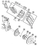 Genuine Mopar Disc Brake Caliper Left R5018237AA. Fixed Price $56.50.