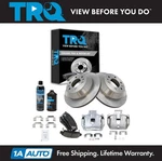 Trq Rear Ceramic Brake Pad Rotor & Calipers Kit W/fluids For Chevy Gm Saab Truck. Fixed Price $289.95.