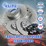 F+r Drill Rotors & Pads For 2008-2014 Mitsubishi Lancer Evolution Brembo Brakes. Fixed Price $395.59.