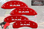 2022-2026 "ram" 1500 Front + Rear Red Mgp Brake Disc Caliper Covers 4 Piece Set. Fixed Price $299.99.