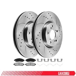 Front Drilled Rotors + Brake Pads For 2007-2013 Acura Mdx 2009-2015 Honda Pilot. Fixed Price $109.99.