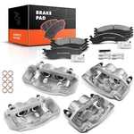 A-premium Front & Rear Ceramic Brake Pads Caliper For Dodge 2500 2001 2002. Fixed Price $388.99.