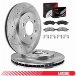 Front Disc Rotors +brake Pads For Gmc Envoy Chevy Trailblazer Buick Rainier 4.2L. Fixed Price $96.70.