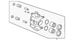 Genuine Acura Disc Brake Caliper 45002-TYA-A02. Fixed Price $297.85.
