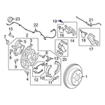 Ford F-150 2013-2020 6F2Z2N386A Disc Brake Caliper Anchor Plate Bolt. Fixed Price $10.85.
