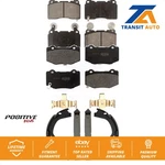 Front Rear Semi-metallic Brake Pads And Parking Shoes Kit For Chevrolet Corvette. Fixed Price $92.81.