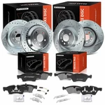 A-premium Front & Rear Drilled Brake Rotors Ceramic Pads For MERCEDES-BENZW164. Fixed Price $347.63.