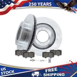 Front Drilled Brake Rotors Ceramic Pads Kit For Toyota Tacoma 4RUNNER Fj Cruiser. Fixed Price $108.71.