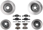 Coated Front & Rear Disc Brake Rotors Pads For 530I 530E 18-2022 348MM. Fixed Price $519.00.