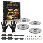 Front Rear Brake Rotors+pads Kit For Pontiac G6 2008-2010/ Saturn Aura 2007-2009. Fixed Price $142.90.