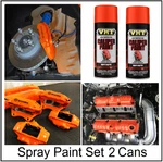 Orange Brake Caliper Paint Spray Drums Rotor Valve Cover High Temp Coating 2CANS. Fixed Price $47.98.