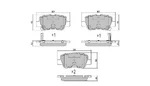 Fremax FBP-0861 Brake Pad Set, Disc For Toyota. Fixed Price $21.29.