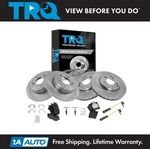 Trq Front & Rear Ceramic Brake Pad Rotor Kit W/ Sensors For Mercedes Benz New. Fixed Price $229.95.
