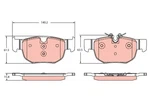 Trw GDB2374 Brake Pad Set, Disc For Jaguar, Land Rover. Fixed Price $76.12.