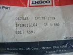 Nos Gm #18016164 Brake Caliper Bolt Buick Olds Pontiac Chevrolet 82-89?. Fixed Price $11.99.