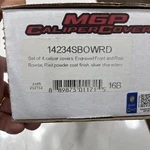Disc Brake Caliper Cover-ls Mgp Covers 14234SBOWRD New Box, Manual & Acc. Fixed Price $220.00.