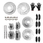 Front Rear Brake Rotors Calipers & Pads For Gmc Sierra 1500 2014-2018. Fixed Price $449.06.