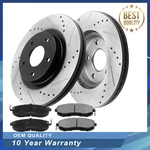 Front Disc Rotors Brake Pads For Jeep Grand Cherokee Dodge Durango. Fixed Price $106.45.