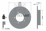 2X 92237300 Textar Brake Disc For Chevrolet, Suzuki. Fixed Price $121.49.