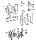 Genuine Mopar Disc Brake Caliper 68509084AA. Fixed Price $173.06.