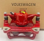 New Genuine Oem Vw Red Left Front Disk Brake Caliper & Bracket Gti 2015-18. Fixed Price $189.95.