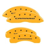 Mgp Caliper Covers For Engraved Front And Rear Gen 5 6 Camaro Yellow Black. Fixed Price $299.99.