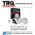 Trq Front Brake Calipers Ceramic Pads & Rotors Fits Avalanche Express Silverado. Fixed Price $469.95.