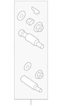 Genuine Nissan Disc Brake Caliper Pin D0135-1PA1A. Fixed Price $79.20.