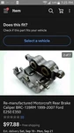Re-manufactured Motorcraft Rear Brake Caliper BRC-139RM 1999-2007 Ford E250 E350. Fixed Price $80.00.