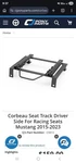 Corbeau Seat Bracket For Mustang Bucket 2015-2023. Fixed Price $110.00.