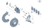Genuine Mercedes-benz Fixed Caliper 206-421-90-01. Fixed Price $511.20.