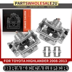 2X Brake Caliper W/ Bracket Rear For Toyota Highlander 2008 2009 2010 2011-2013. Fixed Price $95.99.