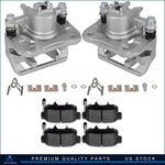 Rear Brake Calipers For 2010-2011 Honda Accord Crosstour And Ceramic Pads. Fixed Price $80.92.