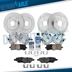 Front Rear Drilled Rotors Brake Calipers Pads For Malibu Pontiac G6 Saturn Aura. Fixed Price $406.74.