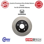 Stoptech Centric Premium Disc Brake Rotor Front Vented For 05-10 Honda Odyssey. Fixed Price $100.57.