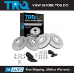 Trq Front & Rear Ceramic Disc Brake Pads G-coated Rotor Kit For Infiniti Nissan. Fixed Price $256.95.