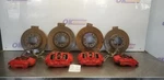 14 Porsche Cayman 981 Brake Caliper Set With Rotors Front And Rear Red. Fixed Price $900.00.