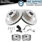 Rear Brake Pad & Rotor Kit Ceramic Premium G-coated For Chevrolet Gmc. Fixed Price $374.85.