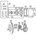 Genuine Mopar Disc Brake Caliper Assembly Remanufactured Right R5142556AB. Fixed Price $147.48.