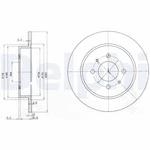 Delphi BG3102 Brake Disc For Mitsubishi, Proton. Fixed Price $28.41.