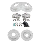 Rear Brake Calipers Ceramic Pads & Drilled Rotors Fits 2014-2016 Kia Soul. Fixed Price $261.92.