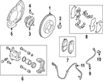 Genuine Nissan Disc Brake Caliper 41001-3SG0C. Fixed Price $354.19.