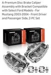A-premium Disc Brake Calipers Assembly Ford Mustang 2003-04 Front L&r Set. Fixed Price $60.00.