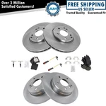 Front & Rear Ceramic Brake Pad Rotor Kit W/ Sensors For Mercedes Benz New. Fixed Price $229.85.
