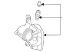 Genuine Mercedes-benz Disc Brake Caliper 167-423-53-00. Fixed Price $351.00.
