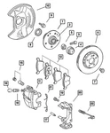Genuine Mopar Caliper Bushing 5114556AA. Fixed Price $13.09.