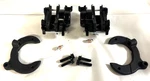 Mustang Ii Gm Metric Black Brake Calipers Steel Brackets For 11" Rotors. Fixed Price $158.33.